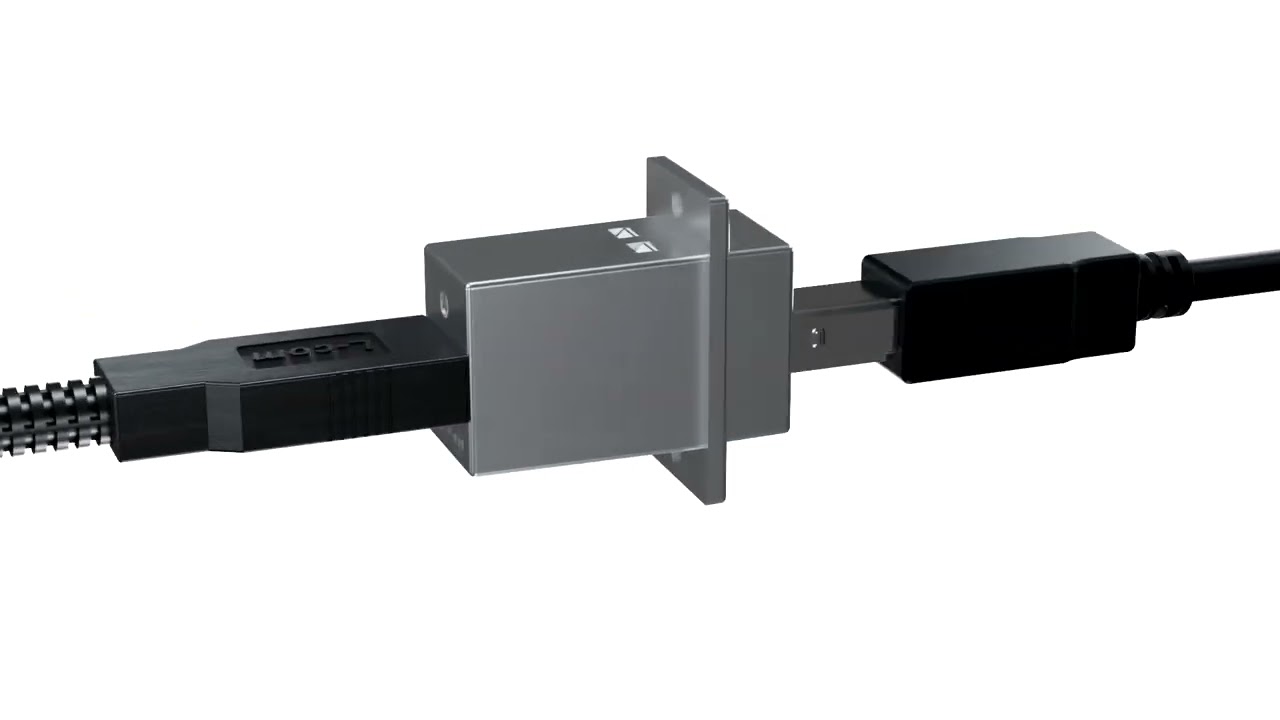L-com's ECF504-BAS Flange Mount USB 2.0 Coupler