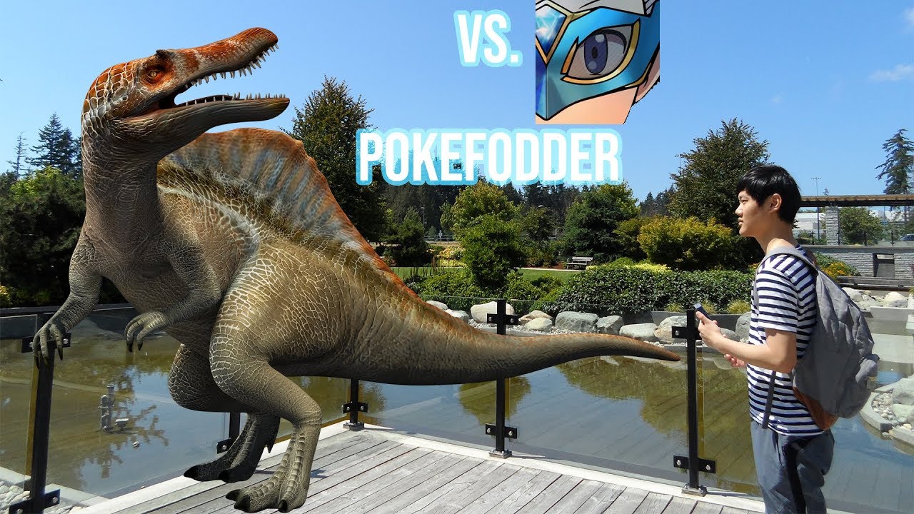 JURASSIC WORLD ALIVE:RACE VS. POKEFODDER!