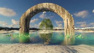 Willow Tree Island | Relaxing Piano and Soft Wind Ambiance
