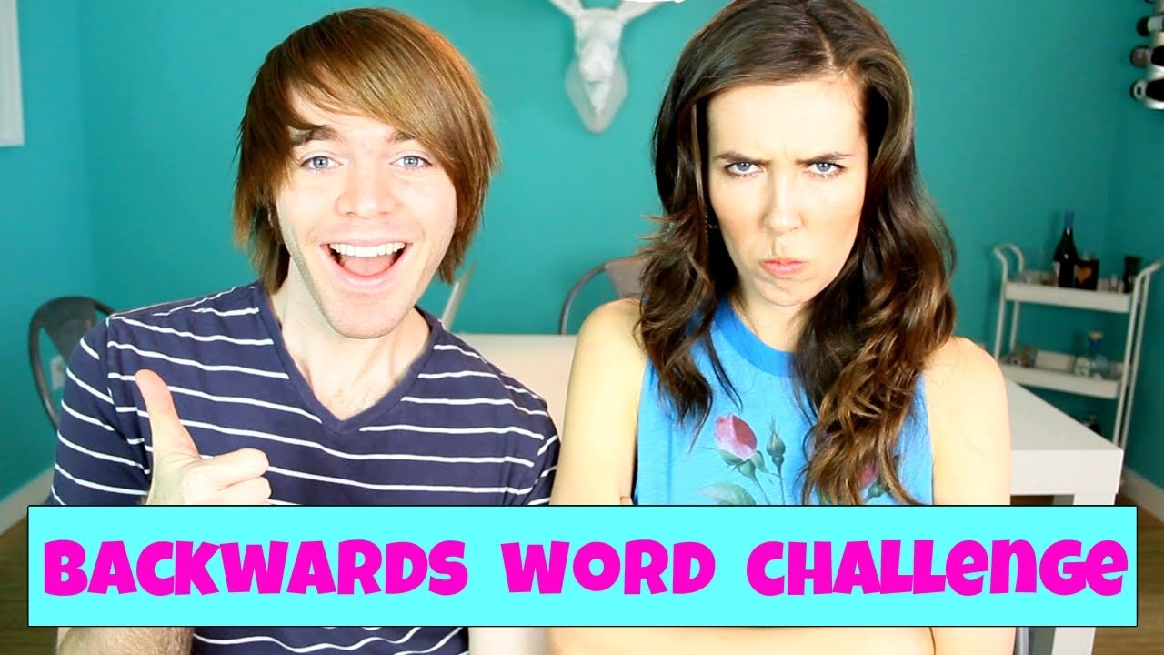 BACKWARDS WORD CHALLENGE! (with Shane Dawson) - YouTube