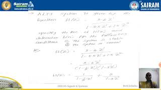 Lecture video_18EC45_Module 5_Causality & Stability of Z-Transforms_Dr.B.Srilatha