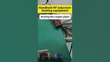 Brazing the copper pipes #inductionheatingmachine #inductionheater #brazingmachine #brazing