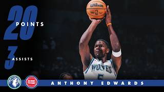 Anthony Edwards Got In His Bag With 20 Points Vs The Detroit Pistons | 10.14.26 Update