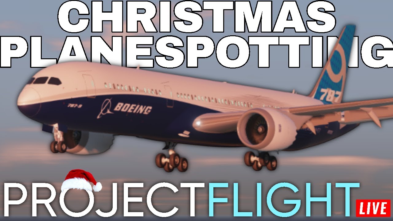 CHRISTMAS PLANESPOTTING IN ROBLOX PROJECT FLIGHT! YOU CAN JOIN TOO! | # ...