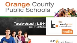 OCPS | 2014-08-12 School Board Meeting