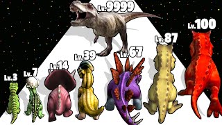 Dino Run  Level Up Dinosaur Max Level Gameplay New Update (Dino Evolution)