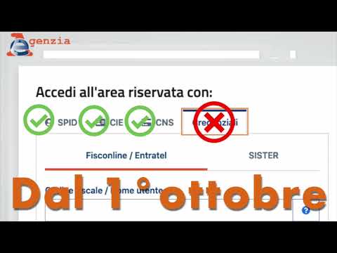 Area Riservata - Le nuove modalità di accesso