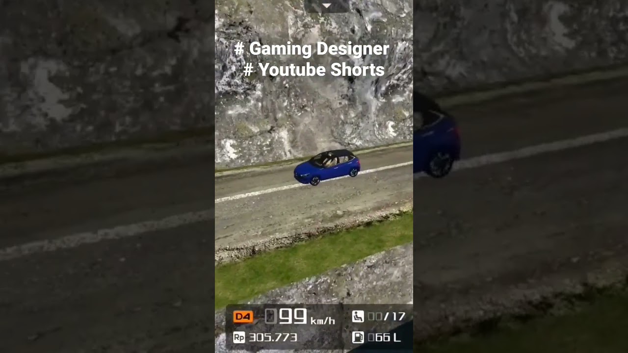 Driving Car On very Dangerous  Road in Bus simulator Indonesia BUSSID.