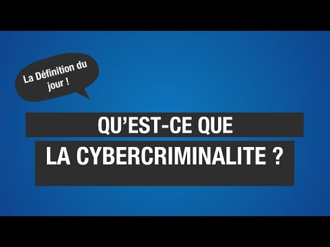 Vidéo: Quelle est la définition du crime informatique?