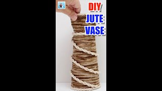 How to Make an Easy Jute Vase #shorts