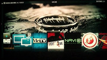 Kodi Isengard v15 Alpha2 skin Aeon Nox, on Linux Lite OS