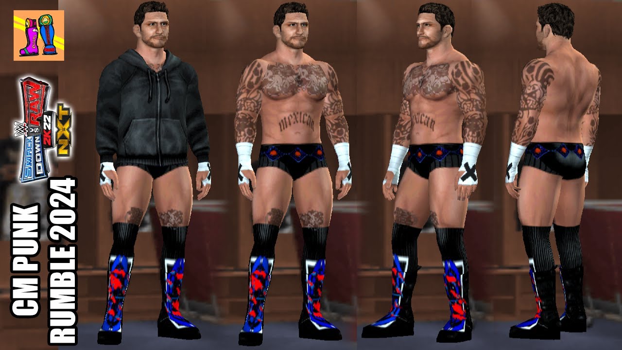 CM Punk Royal Rumble 2024 Attire | SVR2011 CAW PS2 PSP MRRICEBALL CAW FORMULA