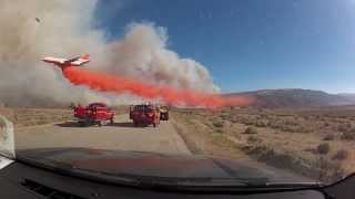 Most Amazing Pilot DC-10 Tanker 911 at the Powerhouse Wildfire Fire