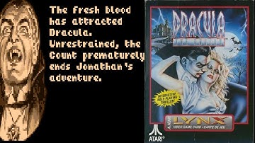Dracula the Undead (1991/Lynx) Horror Point and Clink - Intro/Opening Gameplay