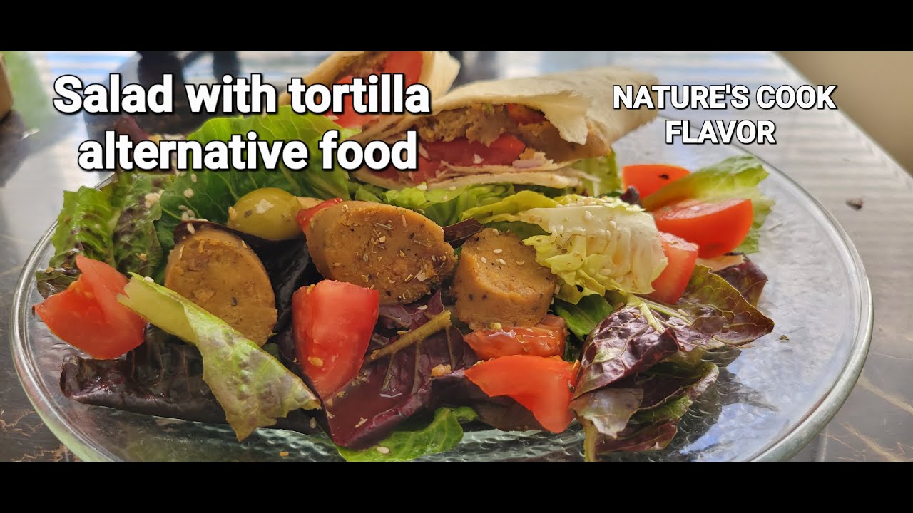 How I made salad with tortilla without high cholesterol YouTube