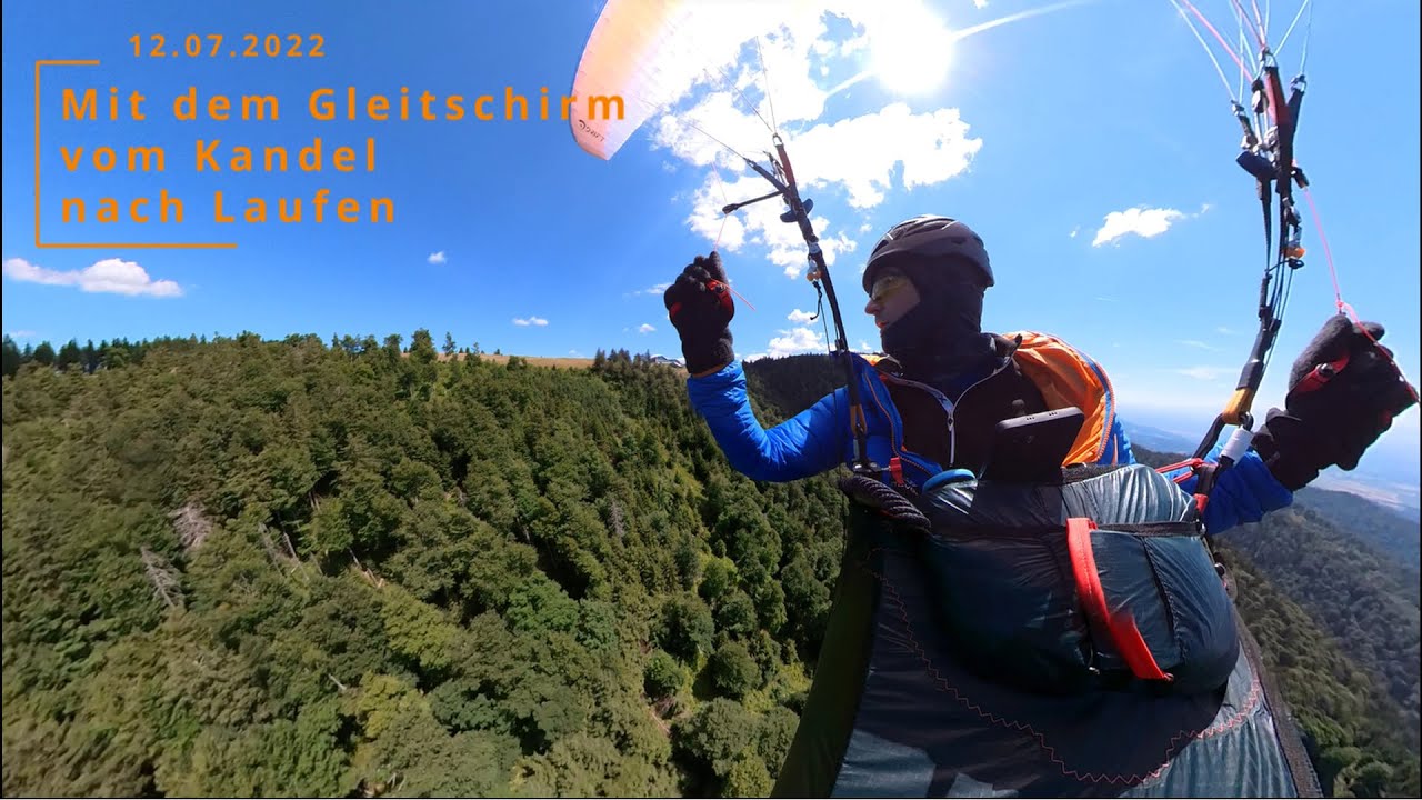 Mit dem Gleitschirm vom Kandel nach Laufen