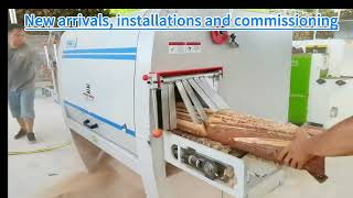 Deale log and square wood multi rip saws have just arrived at the customerโs factory!