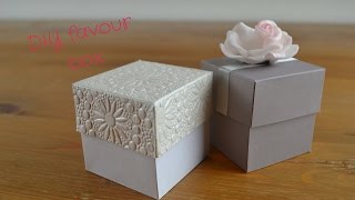 This video show how to make your favour boxes at home. I used regular card stock. Quick and easy to make project. To make a 5cm 