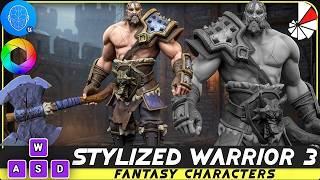 Stylized Warrior 03 - Low Poly Heroes Fantasy Characters – Animation Axe Medieval Heroes - #32