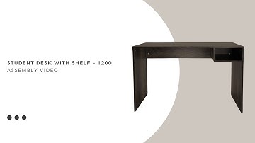 Decorum & Co - Student Desk with Shelf 1200 - Assembly Video (3 min Takealot Version)