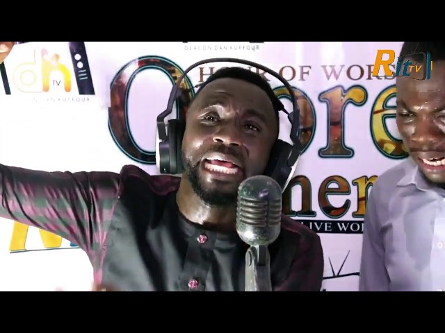 Serious Worshiper...ISAAC FRIMPONG on OSORE3 MMERE LIVE WORSHIP class=