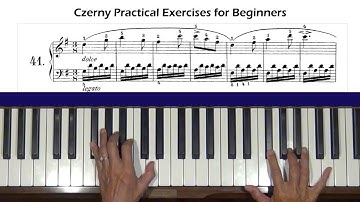 Czerny Practical Exercises for Beginners Op. 599, No. 41 Piano Tutorial
