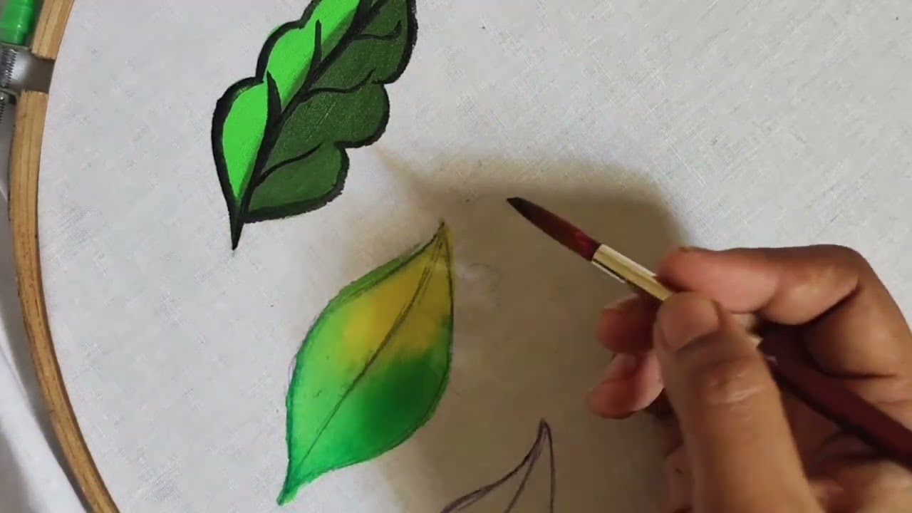 Fabric painting shading // class -1 ( in Telugu )( class - 16)