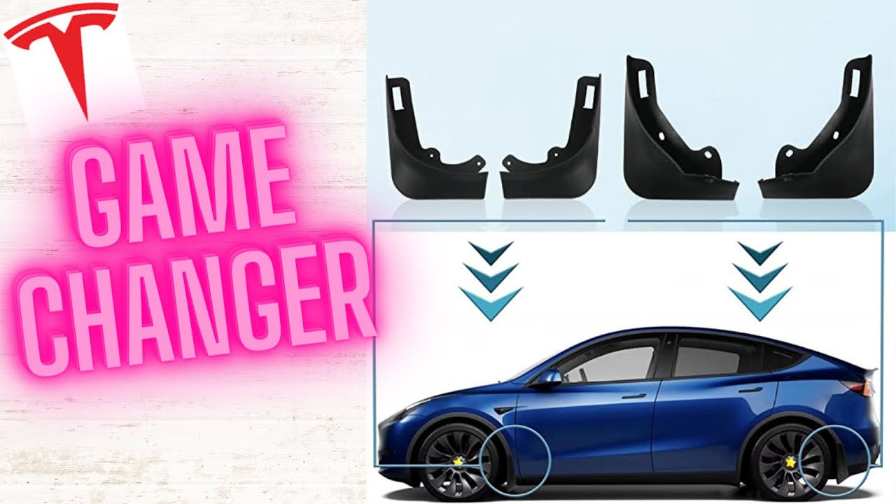 Tesla Model Y Mud Flaps Install | SKTU vs Tesla OEM