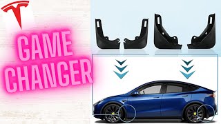 Tesla Model Y Mud Flaps Install | SKTU vs Tesla OEM