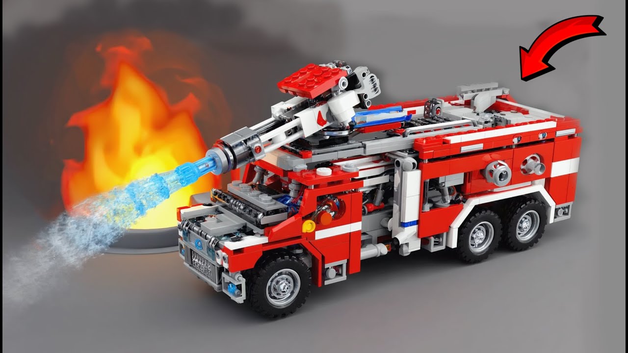 LEGO Technic Fire Rescue with Super Strong Water Cannon: How to Build?