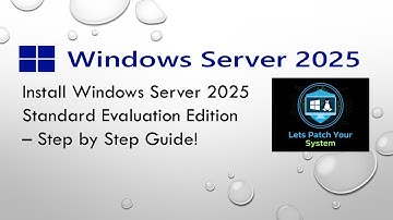 InstallInstall Windows Server 2025 Standard Evaluation Edition – Step by Step Guide!