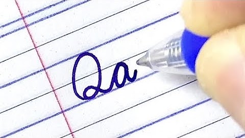 Cursive writing | How to write capital letter Q connect with small letters in Cursive writing a to z