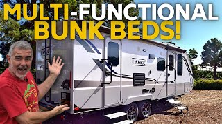 3 Small Travel Trailers with Different Bunk Bed Styles