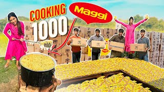 1000 Packet Maggi Noodles Cooked By Muskan Sharma | Village Style Cooking At one time