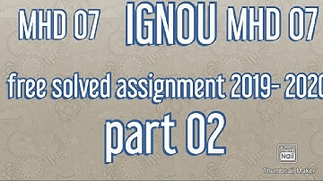 Solved assignment 2019-2020 MHD 07 part 2