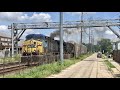 Gigantic Train With DPU Empties The Yard!  RR Depot Update, Smokey CSX Train, Union Pacific Locos