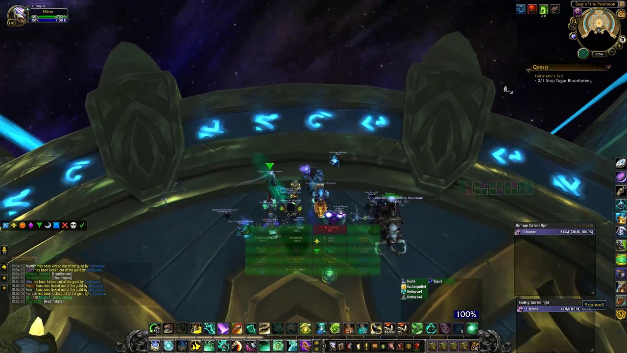 WOW Heal Monk Antorus, the Burning Throne Argus Mythic Progress