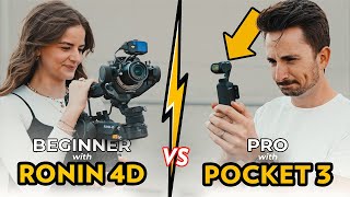 Beginner w/ DJI Ronin 4D vs. Pro w/ DJI Osmo Pocket3