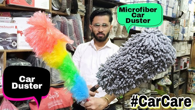Car Duster Exterior Interior Cleaner with Extendable Handle Mop Duster 