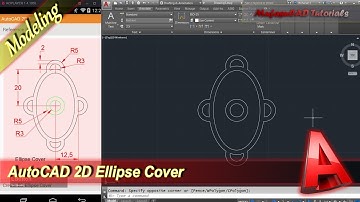 AutoCAD Design 2D Ellipse Cover Modeling Tutorial For Beginner