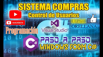 SISTEMA COMPRAS - VÍDEO 3- Windows Form C#  - CONEXIÓN BASE DE DATOS ACCESS CON VISUAL STUDIO  2012