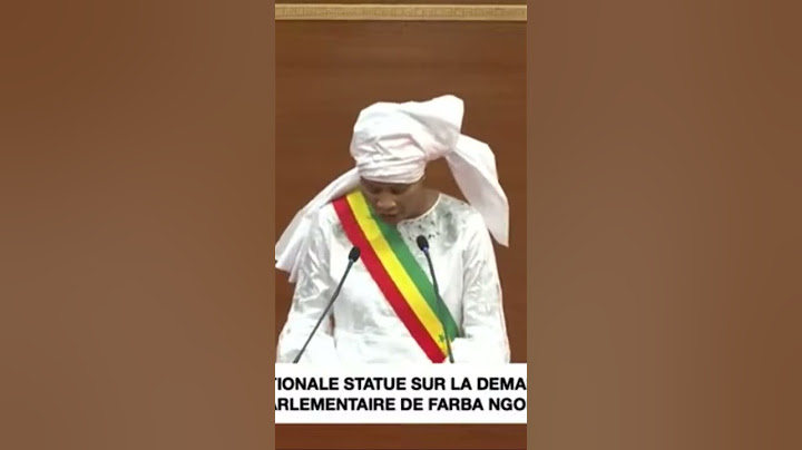 Discours de Aissata T. Sall de la Demande de levée de l'immunité parlementaire de Farba Ngom
