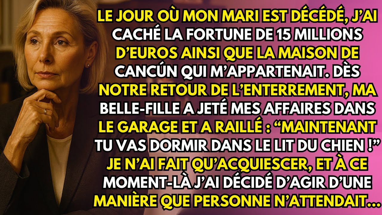 Après la mort de mon mari, j’ai caché l’héritage de 15 millions d’euros… et bien plus encore.