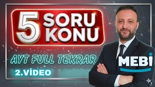 5 SORU 5 KONU | MEBİ AYT FİZİK TARAMA TESTLERİ 2.VİDEO  #aytfizikfulltekrar