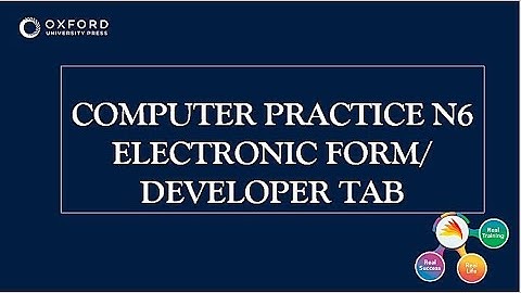 COMPUTER PRACTICE N6 QUESTION 2  DEVELOPER TAB