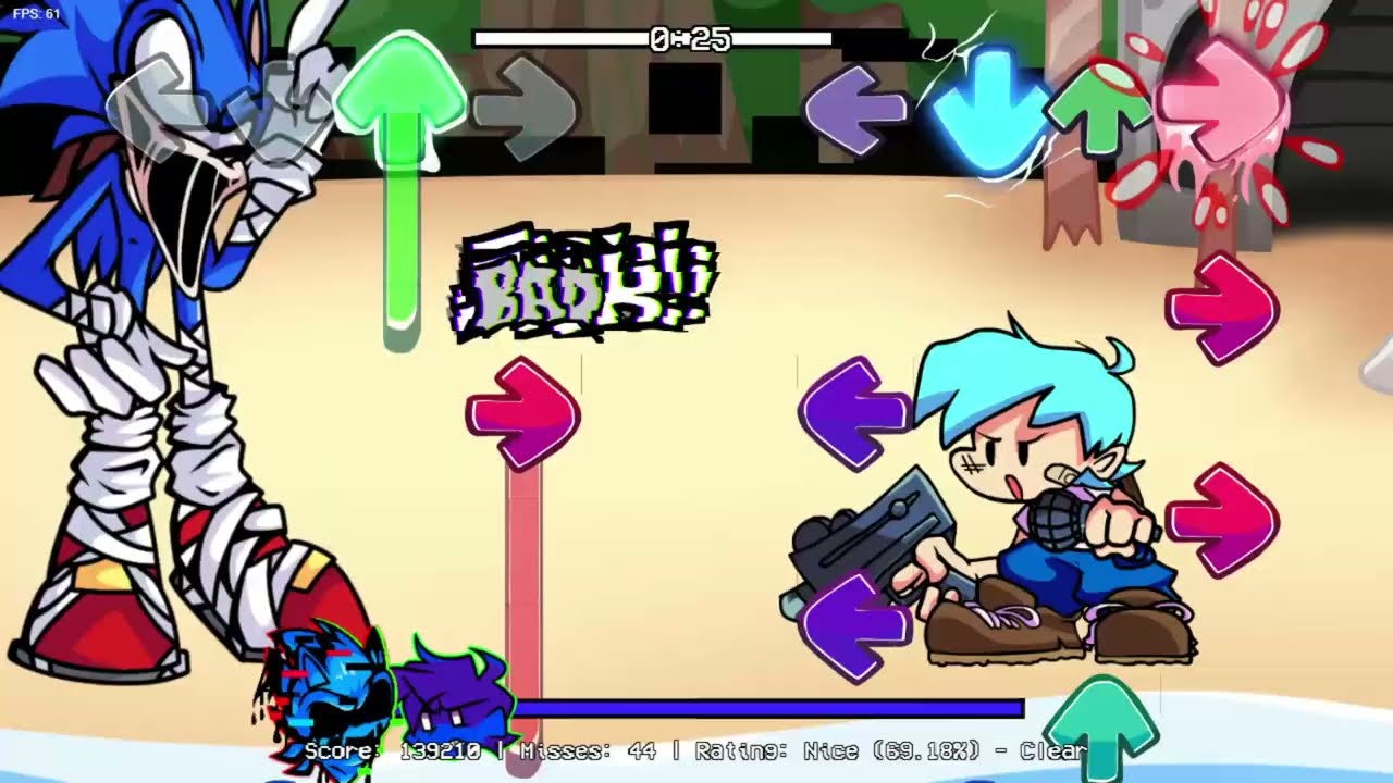 jugando pibby corruption vs sonic glitched #fnfpibbycorrupted  #sonicfnf