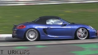 2015 Porsche Boxster S mule on the limit during testing on the Nürburgring!