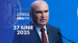 Știrile PRO TV - 27 Iunie 2025 | TVA va fi reașezată la două praguri