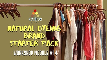 Natural Dyeing Brand Starter Pack | Color Ashram Workshops #naturaldyeing