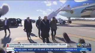 Gov. Newsom meets with President Trump over LA fire aid